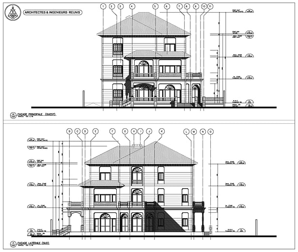 SMAIN Villa, (Elevations) Beni Tamou, Blida, Algeria (2005)