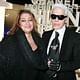 Zaha Hadid with Karl Lagerfeld
