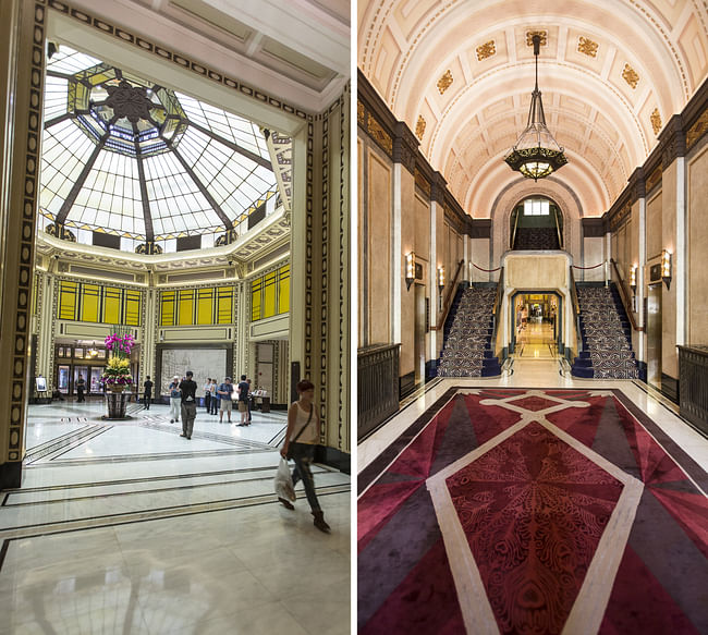 Interior views of the Peace Hotel. Credit Qilai Shen for The New York Times