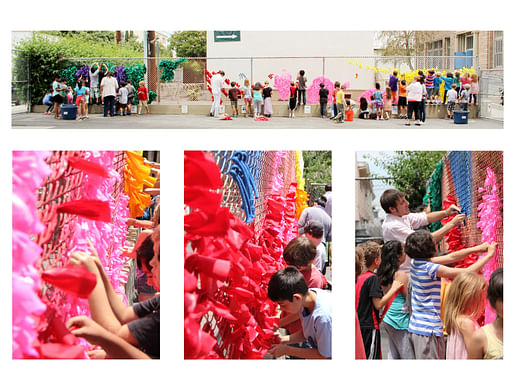 Students, teachers, staff, and parents of CWC-H and Le Conte Middle School came together in a series of informal events to bring the colorful mural to life. Photo courtesy of Dana Bauer and CWC-H. 