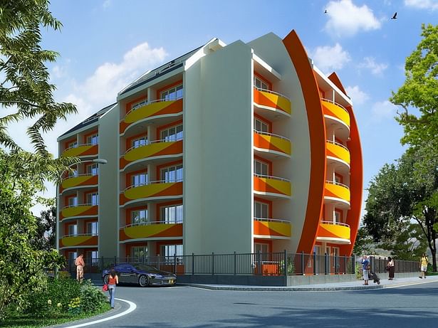 Complex Of Holiday Apartments „ORANGE Residence” - visualization