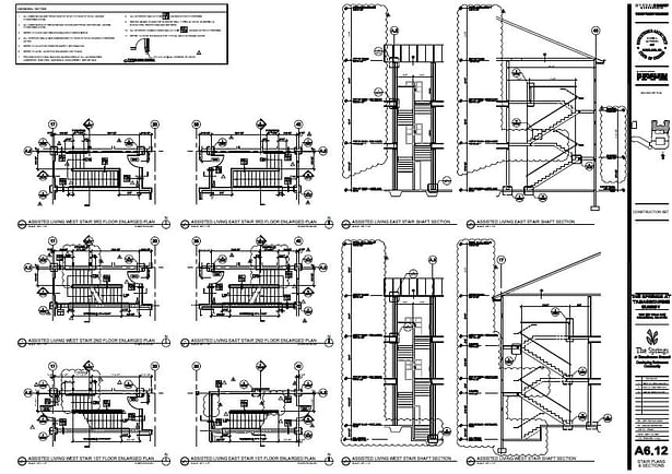 Stair Plans & Sections - Sample