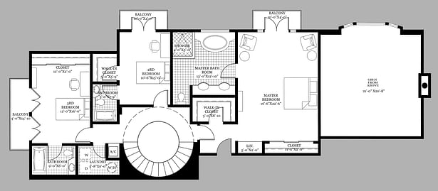 Unit B 2nd floor plan