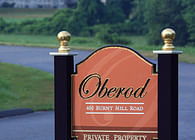 Oberod Estate sign