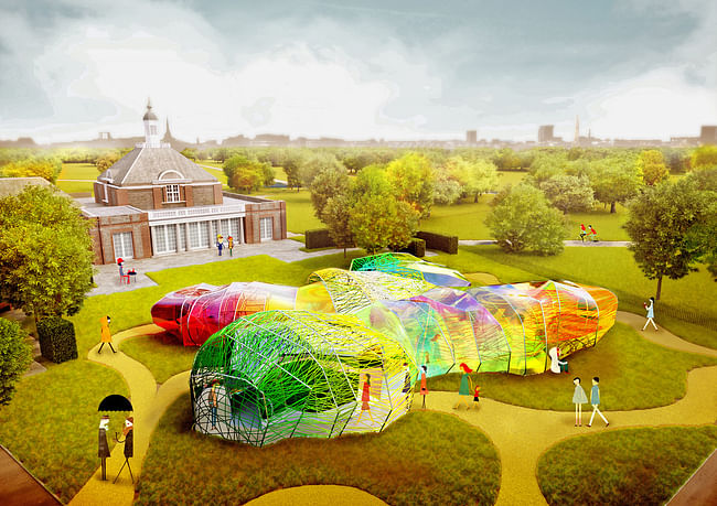 Serpentine Pavilion 2015 by selgascano. Image by Iwan Baan, via serpentinegalleries.org.