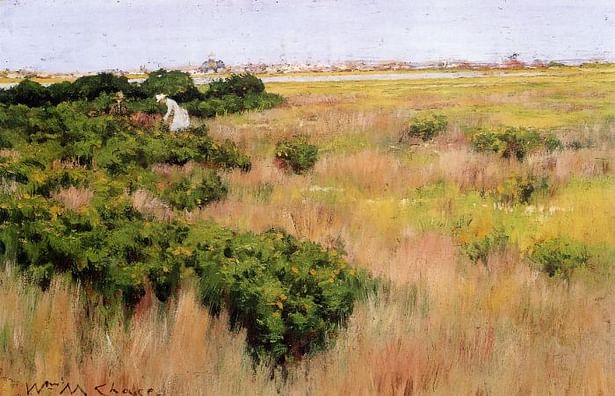 William Merritt Chase. Landscape at Coney Island.