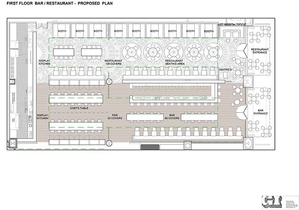 Proposed Bar / Restaurant Plan