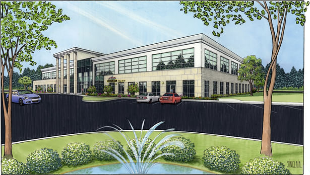 Five Forks Health Club - Marker rendering for Fabiano Design