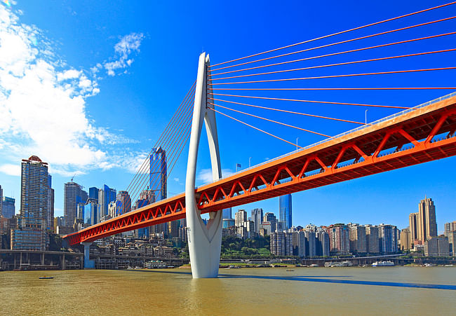 2015 Structural Awards shortlist: Qianximen Jialing River Bridge. Photo © Huanghe Advertising Company.