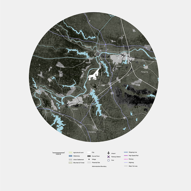 Xiaoyi new town overall map. Image credit and courtesy of Dingliang Yang.