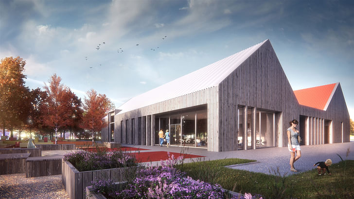 Tayport Community Hub rendering, courtesy of Collective Architecture.