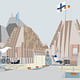 Bronze Medal (for best undergraduate design project): 'Helsinki Archipelago Town Hall' by Ness Lafoy