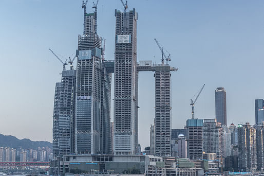 Raffles City Chongqing in Chongqing, China, designed by Safdie Architects. Photo: Prcmise