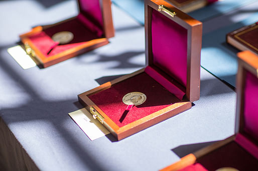 Thomas Jefferson Foundation Medals. Photo: Sanjay Suchak, University Communications.