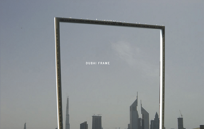 Fernando Donis' original concept for the Dubai Frame project (image via donis.org)