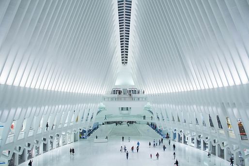 Calatrava's World Trade Center Transportation Hub in New York. Image: Wikimedia Commons user Anthony Quintano (CC BY 2.0)