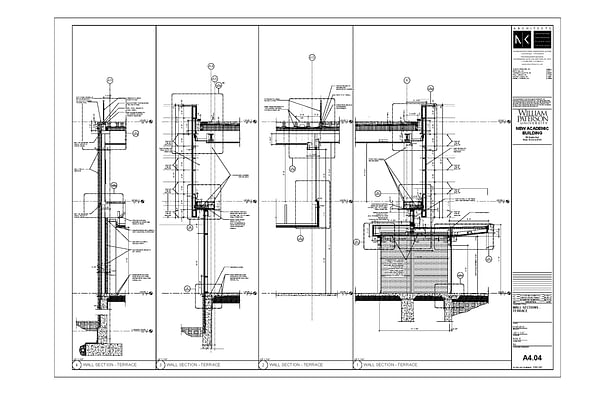 Wall Sections - Terrace.