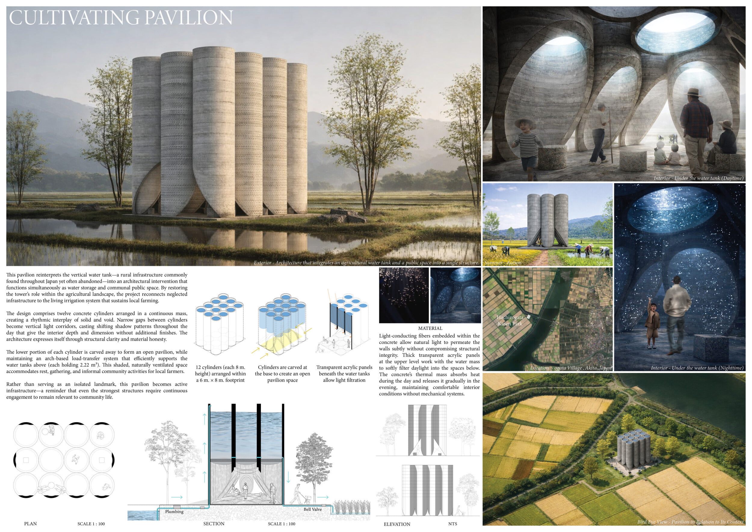 Tank Interior Rotation Concrete Pavilion competition winners explore the material's potential ...