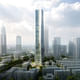 HENN's winning design for the new Cenke Tower in Taiyuan, China. Visualization © HENN