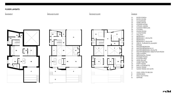 rzlbd / Out(side)In House / diagram / floor layouts