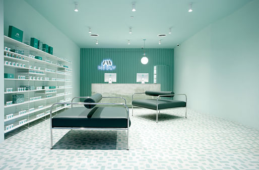 Medly pharmacy designed by Sergio Mannino Studio, located in Brooklyn. Image: ​Sergio Mannino Studio​.