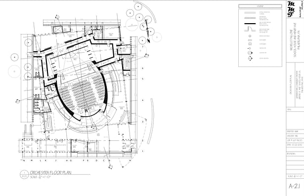 A-2.1 ORCHESTRA FLOOR PLAN