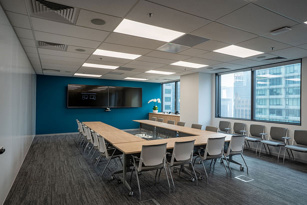 Forrester Singapore's Training Room - Corporate office design done by Space Matrix