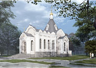 Church in the orthodox cemetery