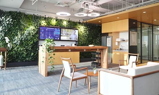 A test office space in Well Living Lab, Beijing. Photo: Delos, via The Guardian.