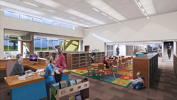 North Bellmore Public Library Children's Area Render