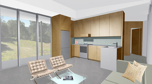 Living Area / Kitchen