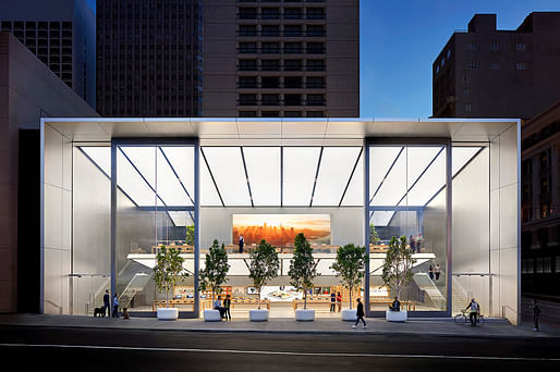 Apple Union Square. Structural Designer: Simpson Gumpertz & Heger Inc. and Foster + Partners. Architect: Foster + Partners. Image courtesy of 2017 Structural Awards.