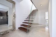 Nice and fine floating staircase design - Siller Stairs 