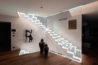 All glass staircase with LED - Switzerland