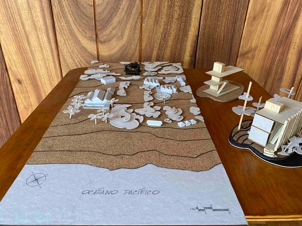 1:500 Site Context Model with hand-built & 3D printed elements 