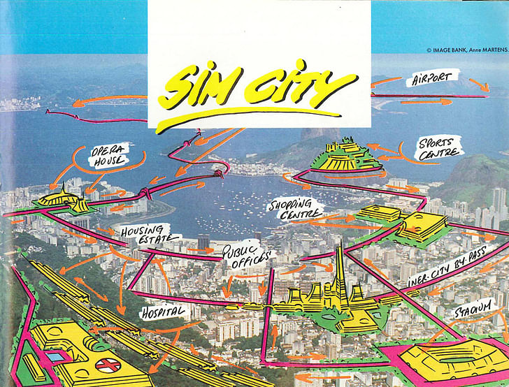 SimCity (1990 / Will Wright / Atari ST) Advertisement, via flickr/Daniel Rehn.