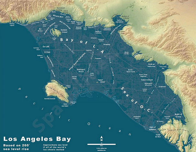 Los Angeles imagined as a bay. Credit: Jeremy Linn via CityMetric
