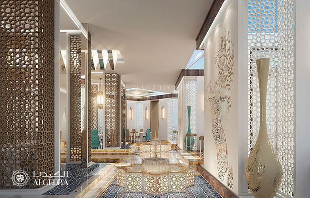 Luxury interior design for Arabic restaurant