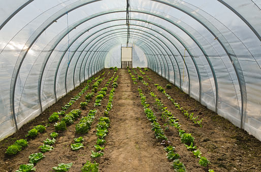 Example of a farm-hoop house.