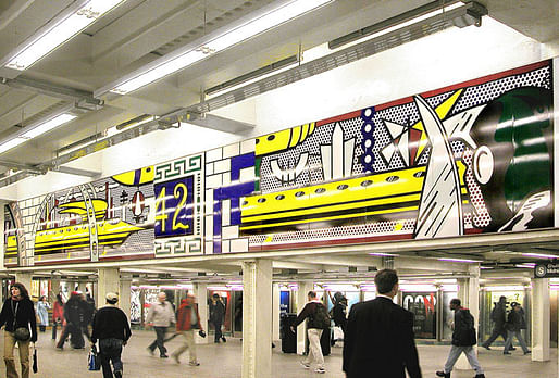 Times Square Mural (2002) © Roy Lichtenstein, NYCT Times Square-42nd Street Station. Commissioned by MTA Arts & Design.