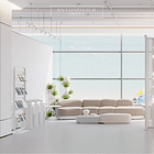 Modern Minimalist Interior Design for Spacious Art Gallery 
