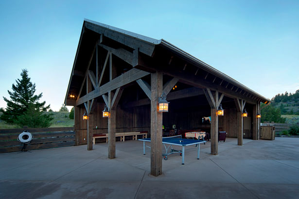 Rock Creek Cattle Company - Pool and Game Barn Complex (Photo: Heidi Long)