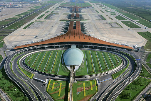 The Foster + Partners-designed Beijing Airport. Photo: Ma Wenxiao, image © Foster + Partners.