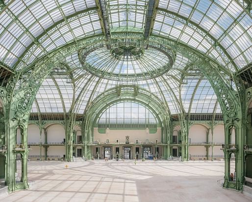 The <a href="https://archinect.com/news/article/150425100/the-grand-palais-debuts-its-pre-olympics-makeover-in-paris">restored Grand Palais</a> (led by Chatillon Architectes) will host this year's fencing and taekwondo competitions. Image credit: Laurent Kronental for Chatillon Architectes 
