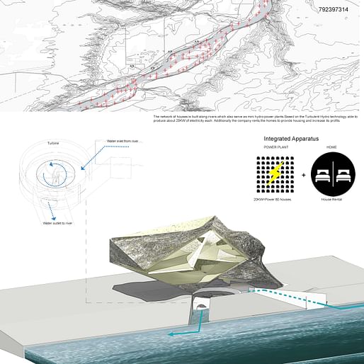 Overall Winning project, 'Integrated Apparatus', by Massimiliano Orzi. 