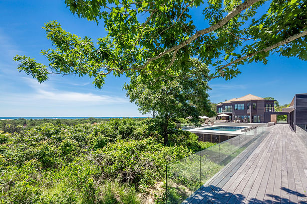 Bridge to New Firepit Deck on Bluff