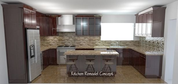 Kitchen Remodel 3D Concept