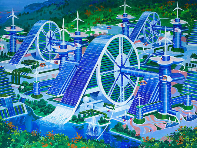 Illustration from the 'Utopian Tours' design competition. Image via fastcoexist.com