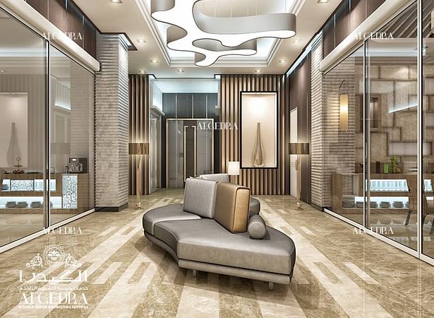 Luxury hotel hall design