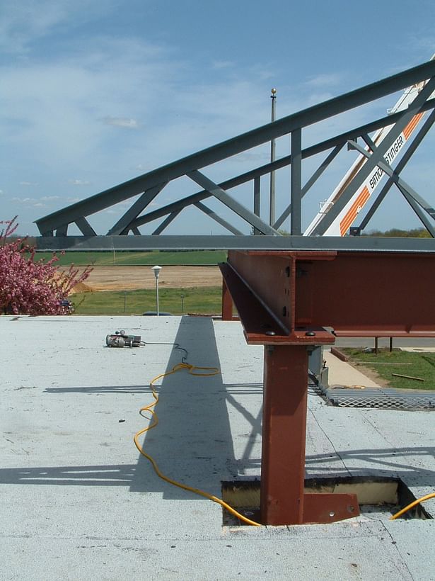 New Entrance Canopy Framing 